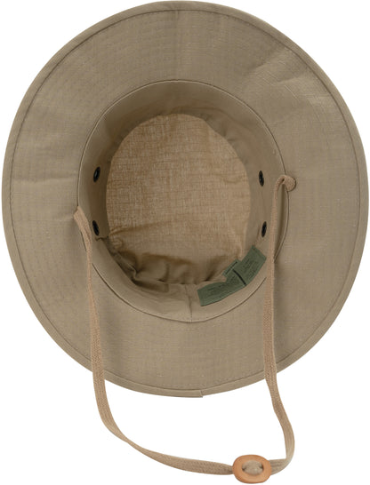 Khaki - Tactical Military Boonie Bucket Hat - 100% Cotton Rip-Stop