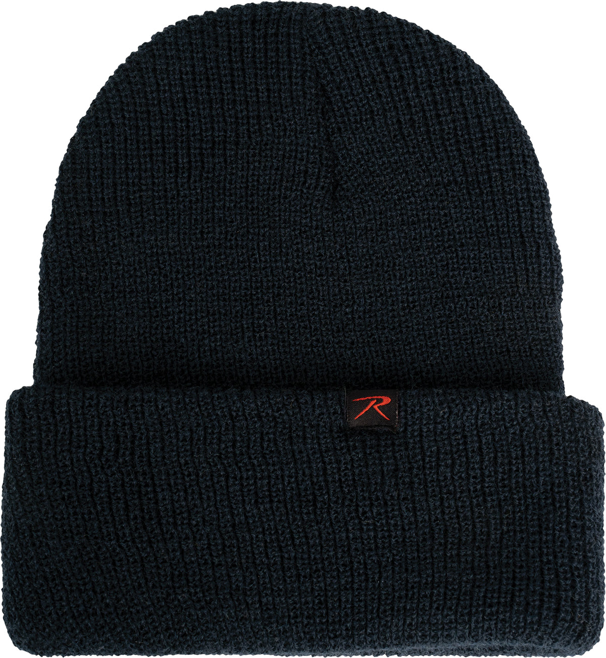 Navy Blue - 100% Wool Double Layered Knit Watch Cap Beanie Winter Hat with Rothco Tag