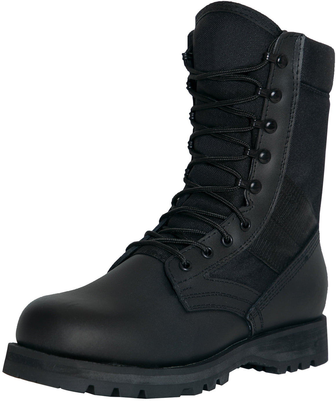 Black - Tactical Slip Resistant Traction Speedhook Boots - Sierra Sole, 8 Inch