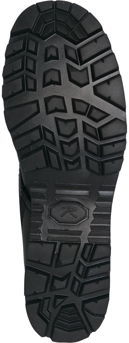 Black - Tactical Slip Resistant Traction Speedhook Boots - Sierra Sole, 8 Inch