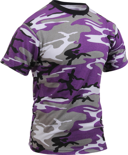 Ultra Violet Camo - Tactical Short Sleeve T-Shirt, Poly/Cotton