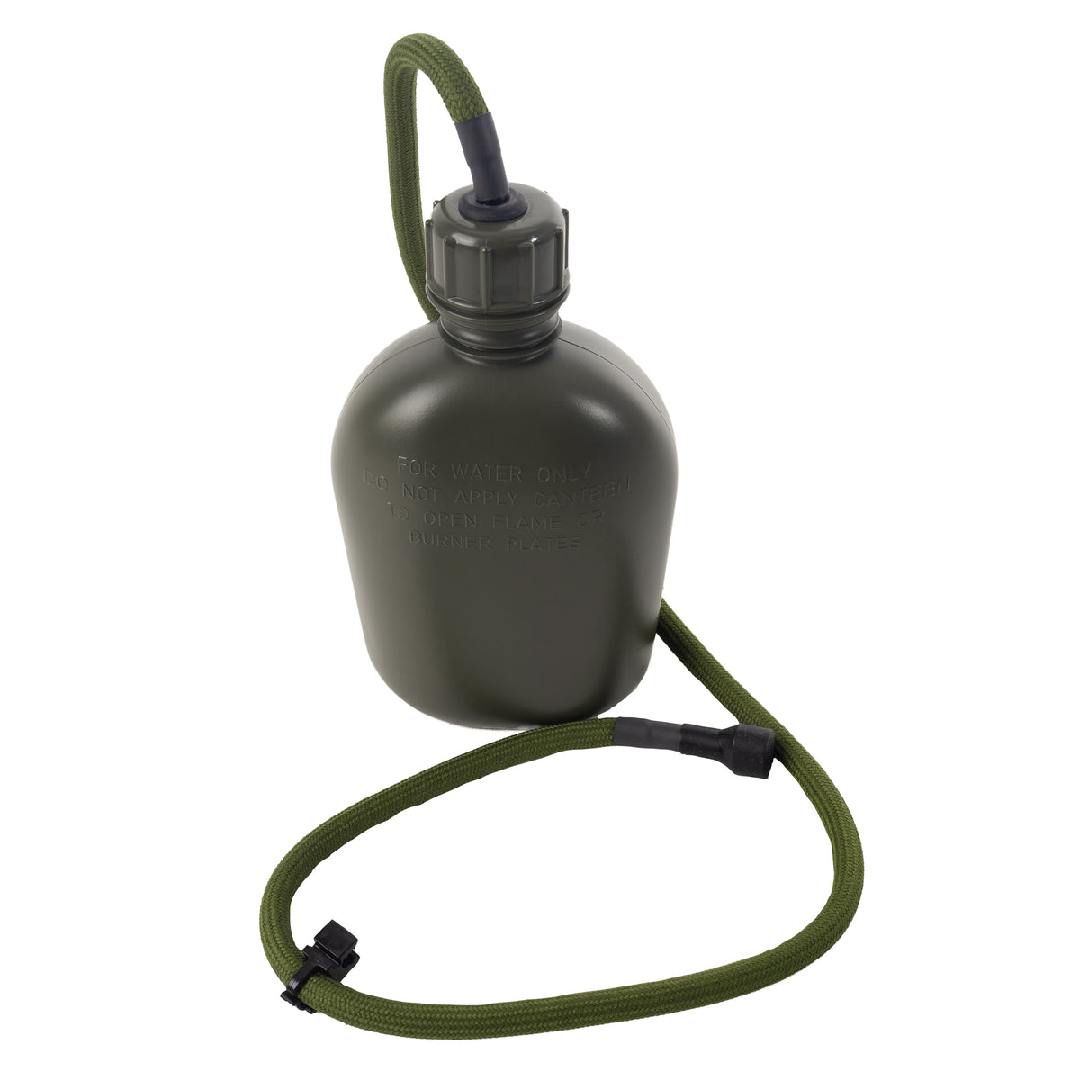 Olive Drab - Military GI Style Canteen Straw Kit
