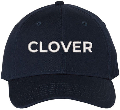 Clover Text Embroidered Baseball Cap | St. Patricks Day Structured Hat