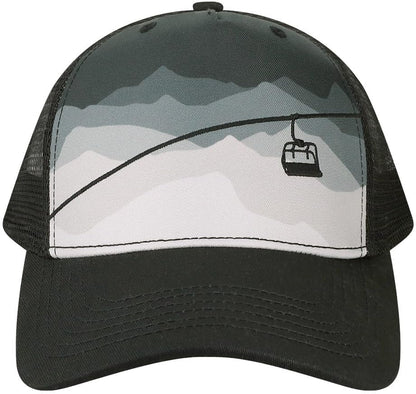 Scenic Nature Landscape Printed Trucker Hat Outdoor Adventure Hiking Camping Fishing Baseball Cap