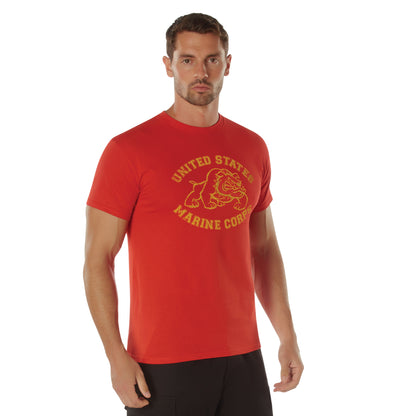 Red - Vintage US Marine Corps Bulldog T-Shirt