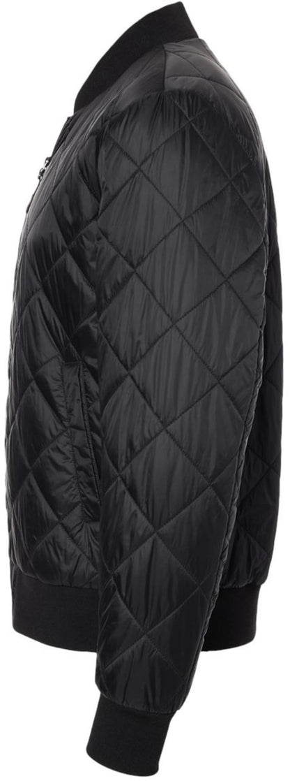 Diamond Quilted Packable Men's Bomber Jacket | Polyester with Nylon Lining Warm Comfortable Jacket