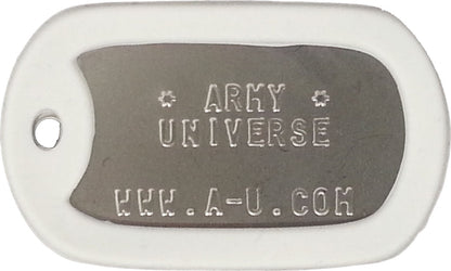 US Military Dog Tag Set - ID Matte Metal ID Dog Tags Necklace Complete Set with 2 Chains and 2 Silencers