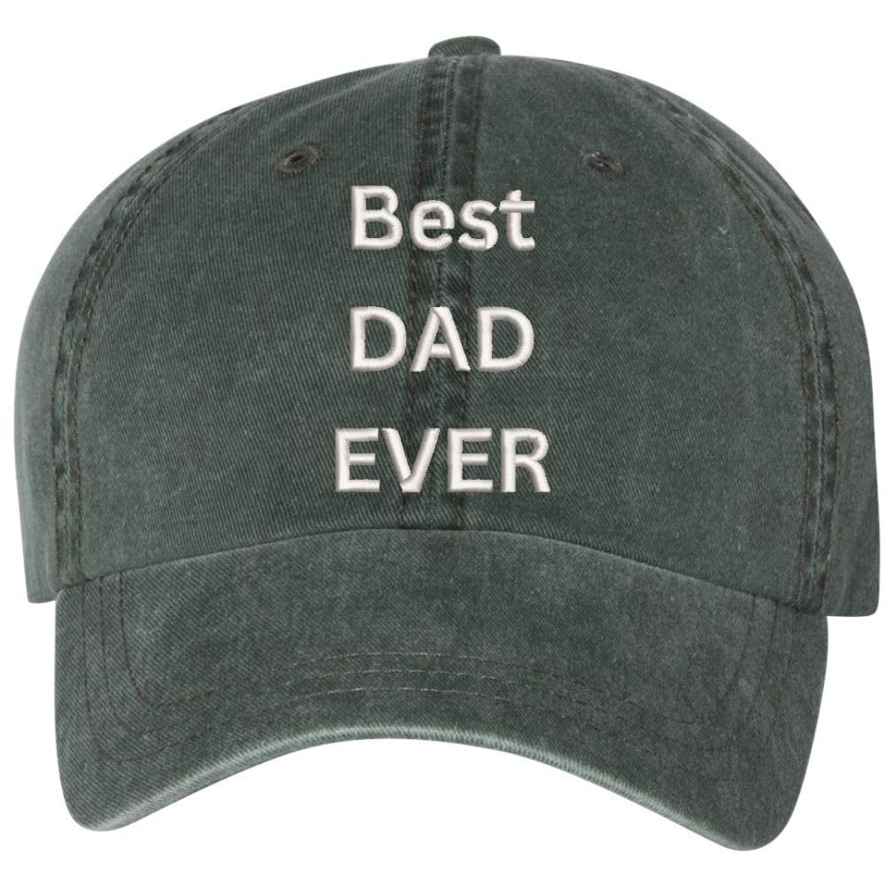 Best Dad Ever Vintage Dad Hat – Embroidered Adjustable Father’s Day Baseball Cap, Classic Gift for Dads