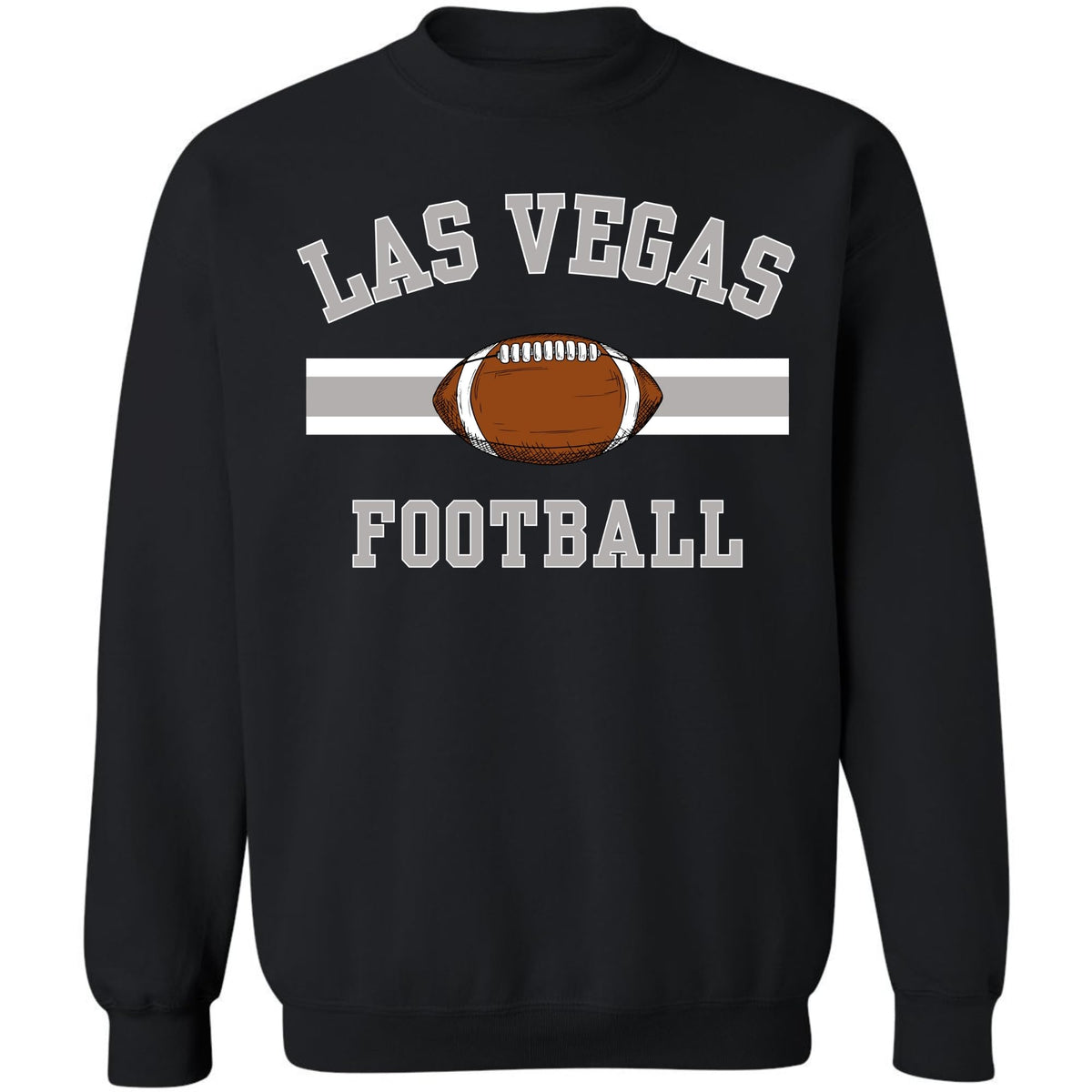 National Football US City League Teams Crewneck Sweatshirt | USA City Warm Sports Fan Gameday Pullover