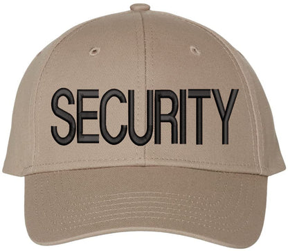 SECURITY Baseball Hat | LARGE Embroidered Structured Adjustable Uniform Guard Officer Official Bouncer Bodyguard Cap