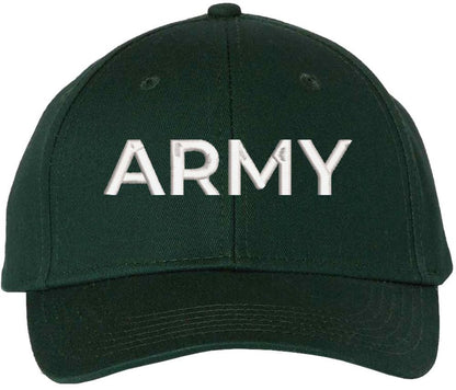 Army Embroidered Baseball Cap | US Army Text | Structured Hat