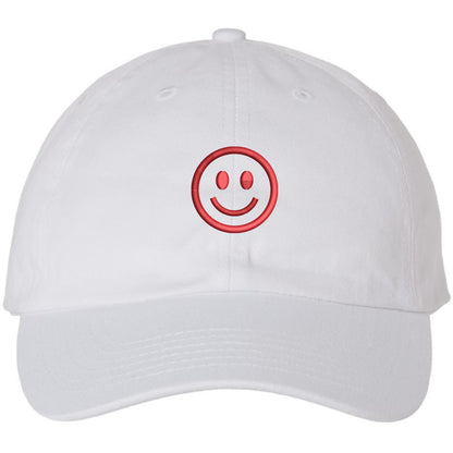 SMILEY FACE Adjustable Dad Cap Unstructured Face Trendy Unisex Preppy Hat