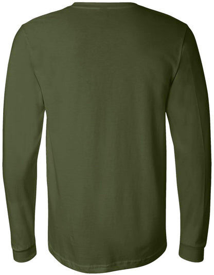 Police Long Sleeve T-Shirt - Law Enforcement & Security Agent Uniform - Cotton Blend Crewneck Tee