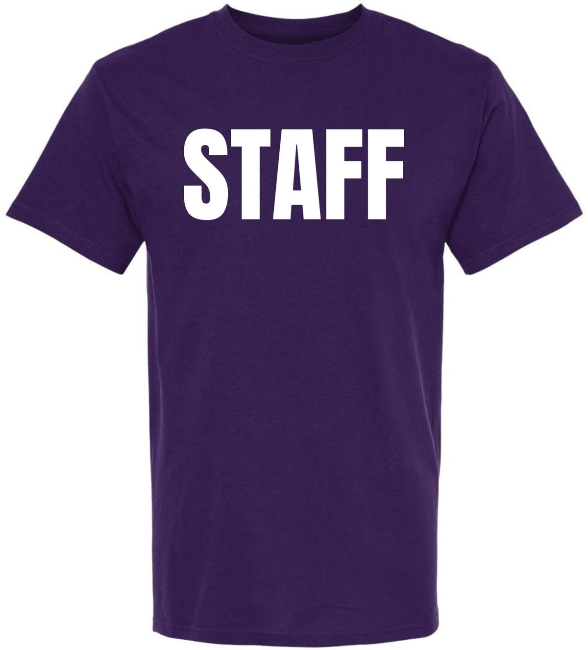 Staff T-Shirt - 100% Cotton Crewneck Tee - Short Sleeve