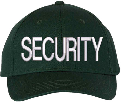 SECURITY Baseball Hat | LARGE Embroidered Structured Adjustable Uniform Guard Officer Official Bouncer Bodyguard Cap