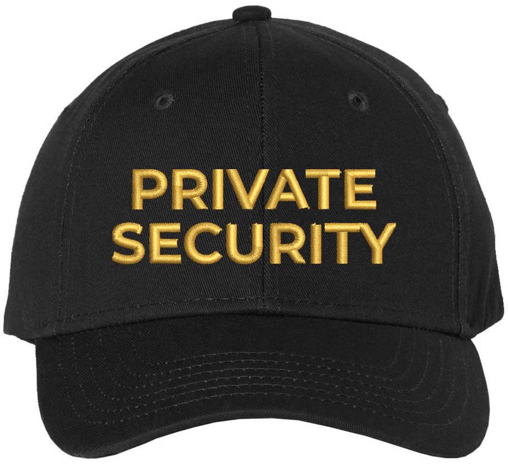 Private Security Embroidered Baseball Cap Guard Officer Detective Personal Protection Work Hat