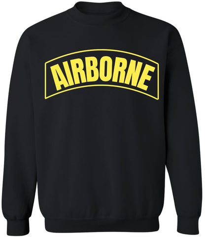 Airborne Military Crewneck Sweatshirt | U.S. Army Paratrooper Team Polycotton Crewneck Pullover