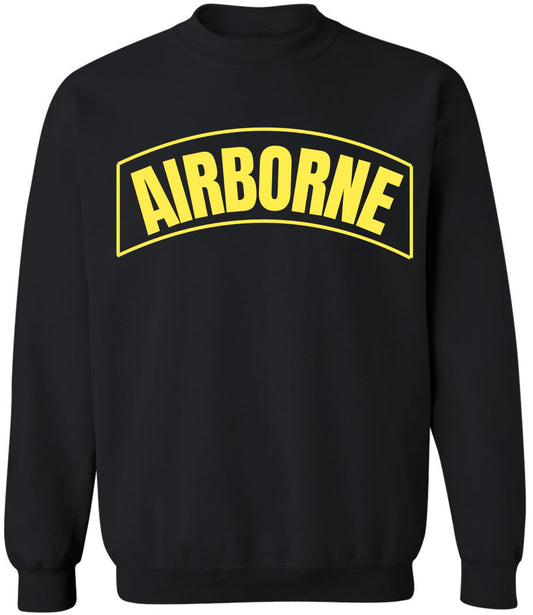Airborne Military Crewneck Sweatshirt | U.S. Army Paratrooper Team Polycotton Crewneck Pullover