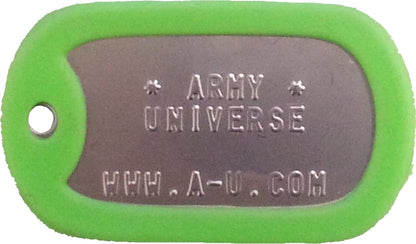 US Military Dog Tag Set - ID Matte Metal ID Dog Tags Necklace Complete Set with 2 Chains and 2 Silencers