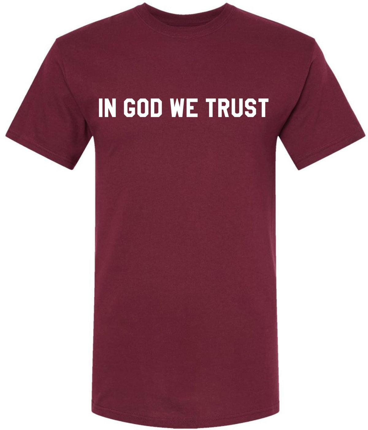 In God We Trust Printed T-Shirt | Faith & Spiritual Graphic Tee | Patriotic USA Religious Unisex Crewneck Shirt
