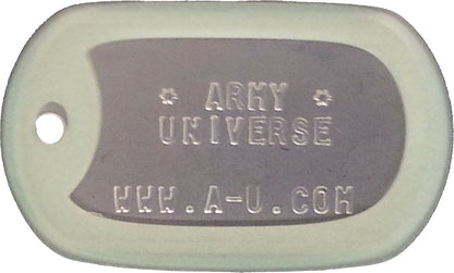 US Military Dog Tag Set - ID Matte Metal ID Dog Tags Necklace Complete Set with 2 Chains and 2 Silencers