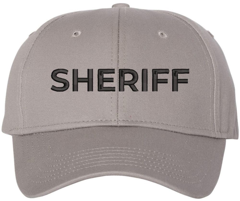 Sheriff Embroidered Baseball Cap | USA Law Enforcement Officers Cops Text | Structured Hat