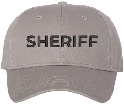 Sheriff Embroidered Baseball Cap | USA Law Enforcement Officers Cops Text | Structured Hat