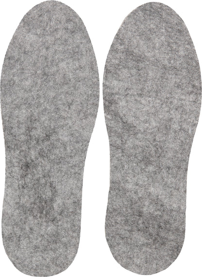 Grey - Cold Weather Boot Insoles Heavyweight High Density Felt
