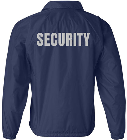 Security Jacket Double Sided Lightweight Coaches Guard Bouncer Windbreaker Coat
