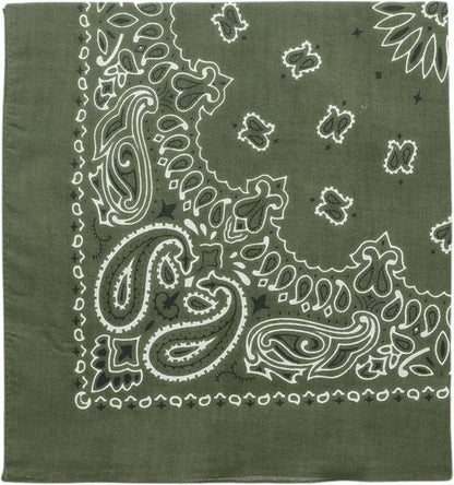 Trainmen Paisley Bandanas Scarf Do-rag Cotton Biker Head Rags Classic Bandanna 22" x 22" (12 Pack)