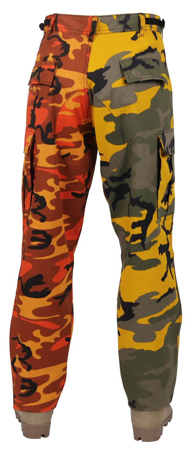 Two Tone Camouflage BDU Pants Military Cargo Fatigue Trousers Cotton Poly Tactical Pants