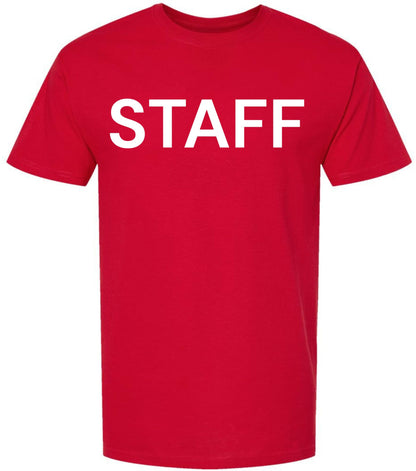 Staff T-Shirt - 100% Cotton Crewneck Tee - Short Sleeve