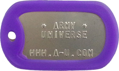 US Military Dog Tag Set - ID Matte Metal ID Dog Tags Necklace Complete Set with 2 Chains and 2 Silencers