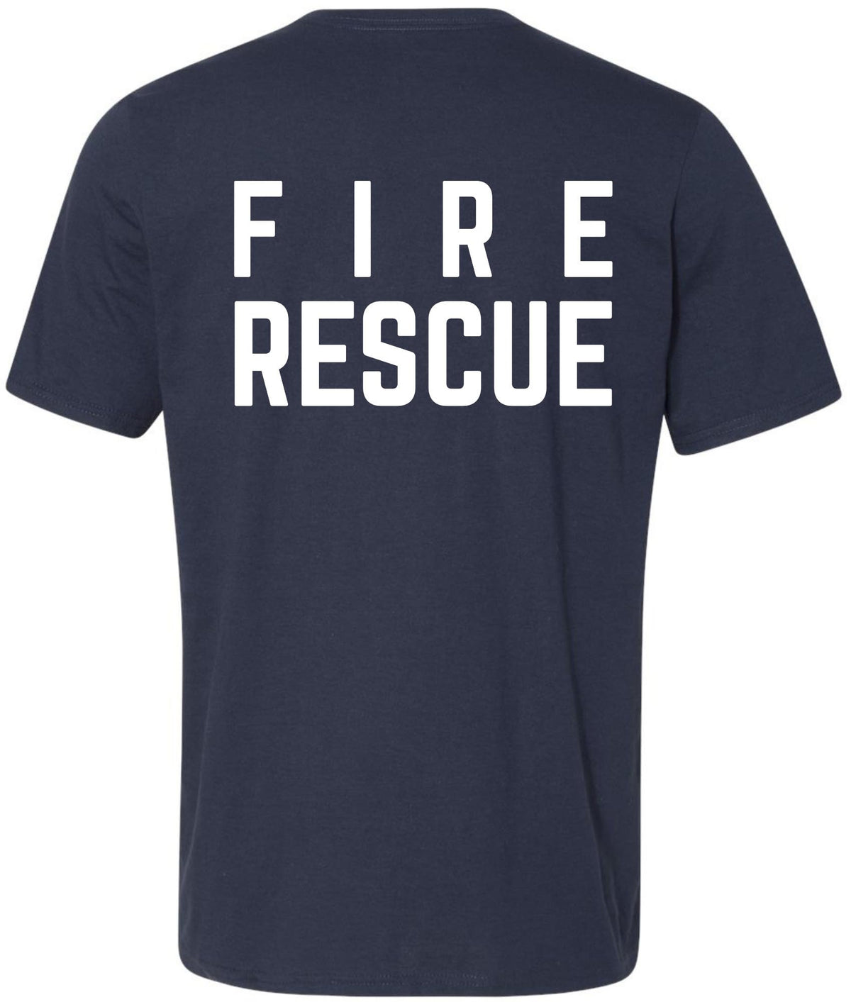Fire Dept. Fire Rescue Performance T-Shirt | 100% Polyester Firefighter Athletic Double Side Print Tee