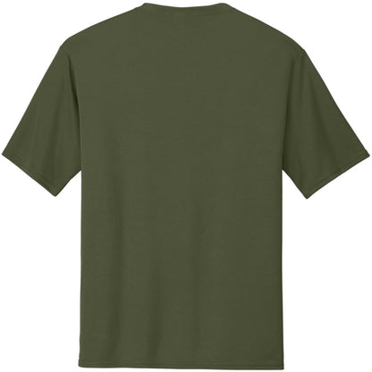 Solid Performance Military Tactical T-Shirts | 100% Polyester Moisture Wicking Crewneck Tee Shirts, 6-Pack