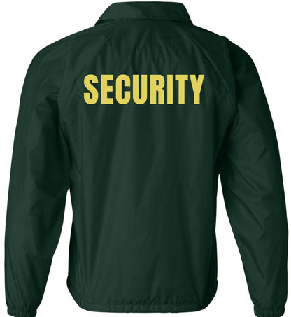 Security Jacket Double Sided Lightweight Coaches Guard Bouncer Windbreaker Coat