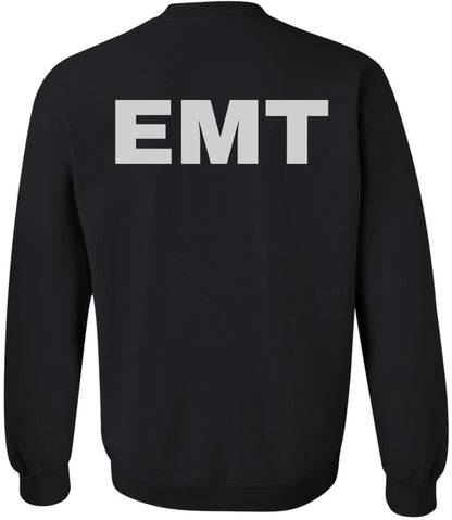 EMT Sweatshirt | Double-Sided Printed Emergency Medical Technician First Responder Crewneck Top