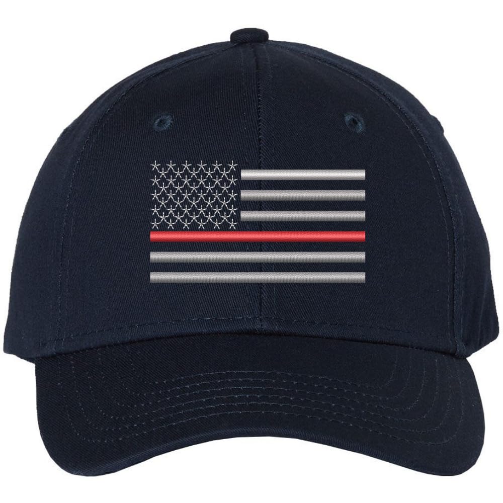 Thin Red Line USA Flag Hat American Flag Baseball Cap | Support & Honor Firefighters