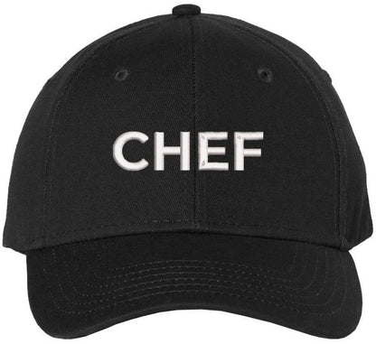 Chef Embroidered Baseball Hat | Professional Cook Head or Sous Culinary Expert Hat | Structured & Adjustable