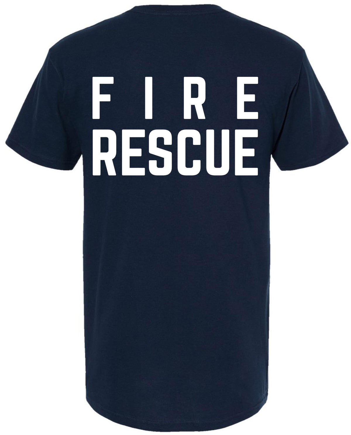 Fire Dept. Fire Rescue T-Shirt | Firefighter First Responder Crewneck Double Side Tee Shirt