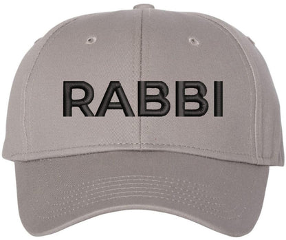 Rabbi Embroidered Baseball Cap | Text Spiritual Leader Torah Scholar Trip School Structured Adjustable Hat