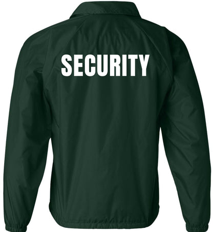 Security Jacket Double Sided Lightweight Coaches Guard Bouncer Windbreaker Coat