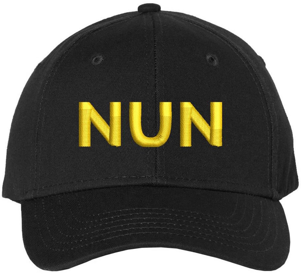 Nun Embroidered Baseball Cap | Sister Holy Women Text Church Christian Structured Hat