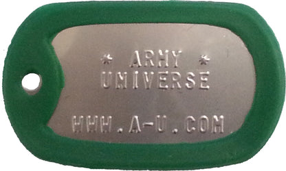 US Military Dog Tag Set - ID Matte Metal ID Dog Tags Necklace Complete Set with 2 Chains and 2 Silencers