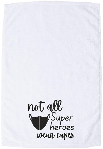Embroidered Hand Towels - LOVE a Healthcare Hero & Not All Superheroes Wear Capes 100% Cotton Towel