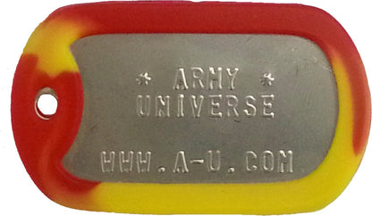 US Military Dog Tag Set - ID Matte Metal ID Dog Tags Necklace Complete Set with 2 Chains and 2 Silencers