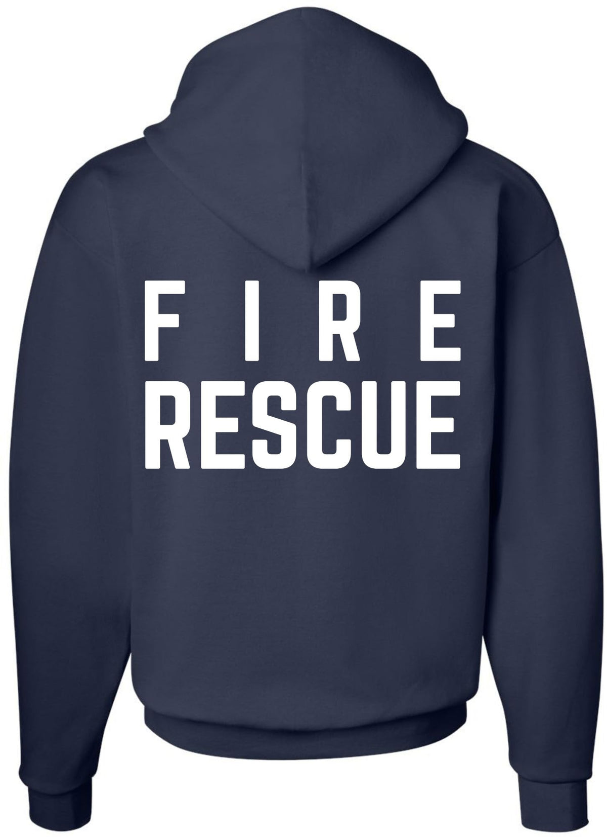 Fire Rescue Team Double Sided Hoodie Sweatshirt Printed Firefighter Dept. First Responder Warm Hooded Pullover
