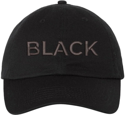 Color Text Embroidered Dad Hat Adjustable Matching Color Rush Tone on Tone Baseball Cap
