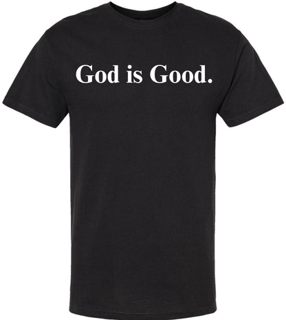 God Is Good Printed T Shirt Inspirational Faith Religious Slogan Tee 100% Cotton Crewneck