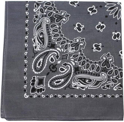 Trainmen Paisley Bandanas Scarf Do-rag Cotton Biker Head Rags Classic Bandanna 22" x 22" (12 Pack)
